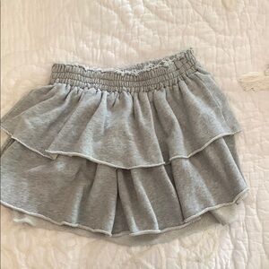 Aerie Light Gray Elastic Skirt
